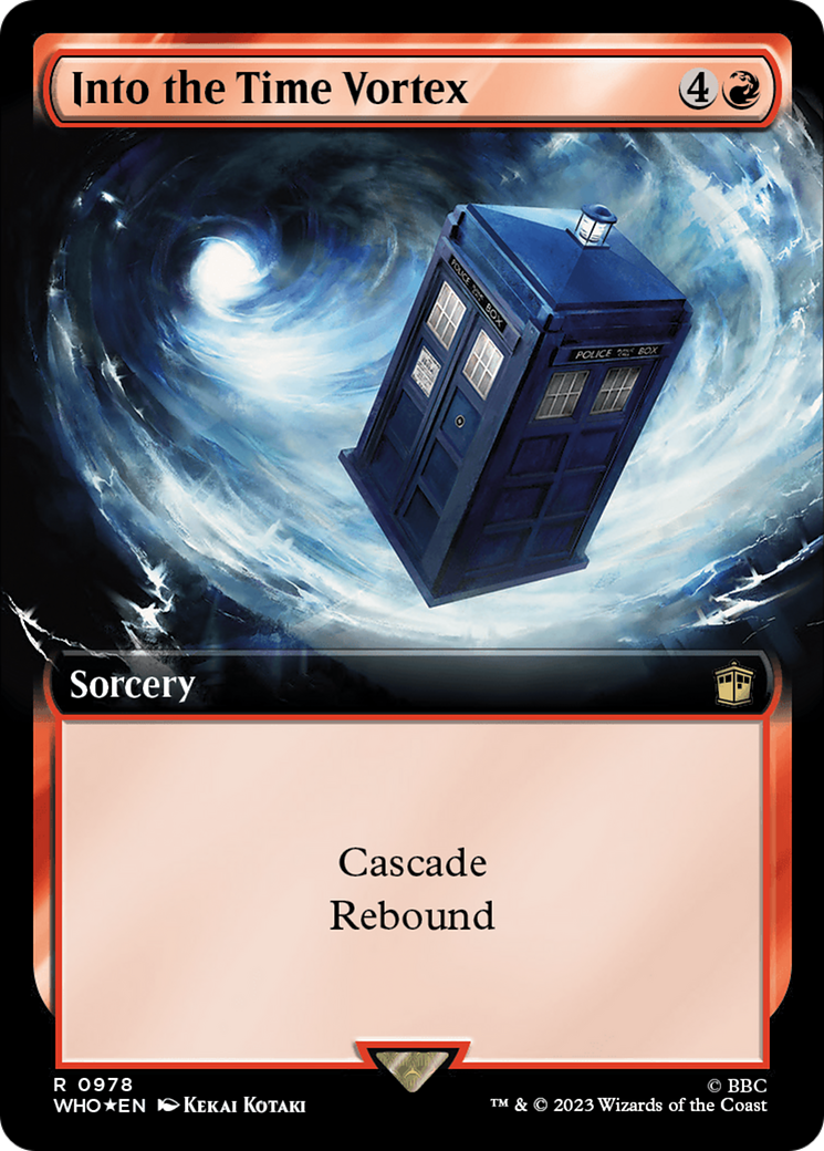 Into the Time Vortex (Extended Art) (Surge Foil) [Doctor Who] | Gamers Paradise