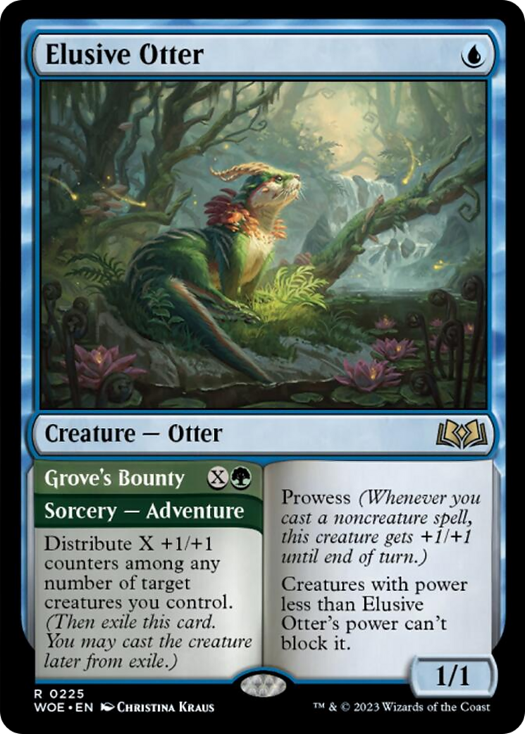 Elusive Otter // Grove's Bounty [Wilds of Eldraine] | Gamers Paradise