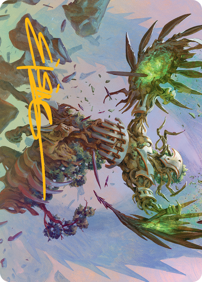 Botanical Brawler Art Card (Gold-Stamped Signature) [March of the Machine Art Series] | Gamers Paradise