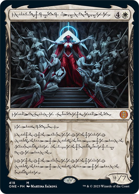 Elesh Norn, Mother of Machines (Phyrexian Step-and-Compleat Foil) [Phyrexia: All Will Be One] | Gamers Paradise