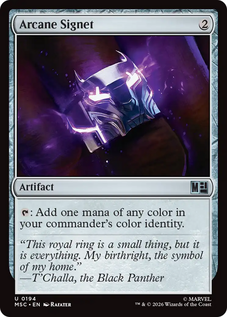 Arcane Signet (0194) (Surge Foil) [Marvel Super Heroes Commander] | Gamers Paradise