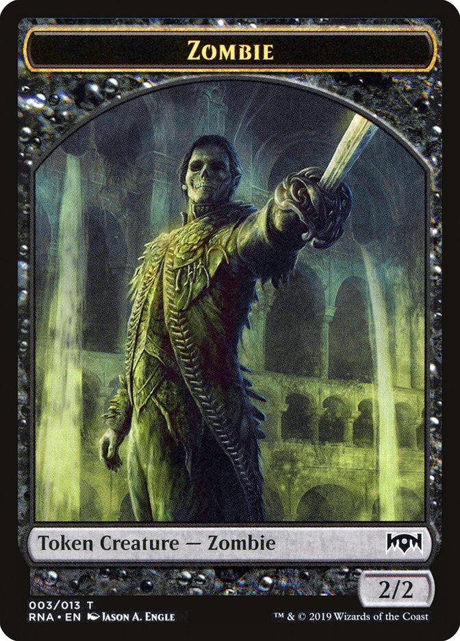 Zombie Token [Ravnica Allegiance Tokens] | Gamers Paradise