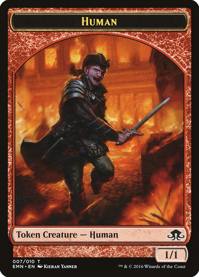 Human Token [Eldritch Moon Tokens] | Gamers Paradise