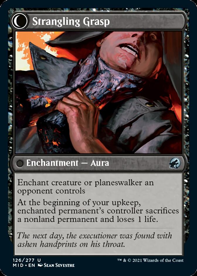 Vengeful Strangler // Strangling Grasp [Innistrad: Midnight Hunt] | Gamers Paradise