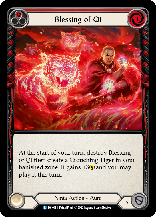 Blessing of Qi (Red) [DYN053] (Dynasty)  Rainbow Foil | Gamers Paradise