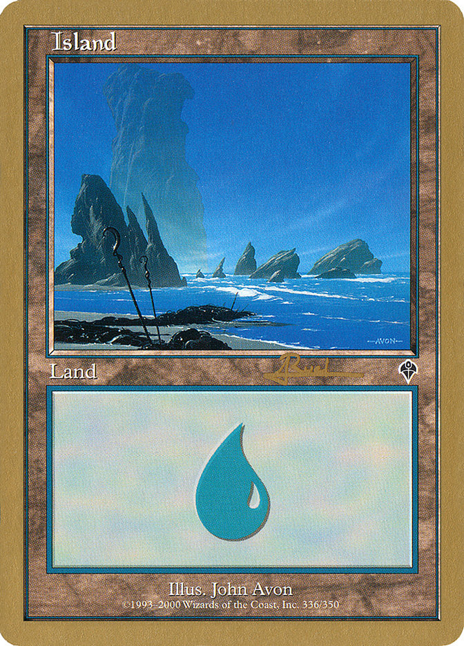 Island (ar336) (Antoine Ruel) [World Championship Decks 2001] | Gamers Paradise
