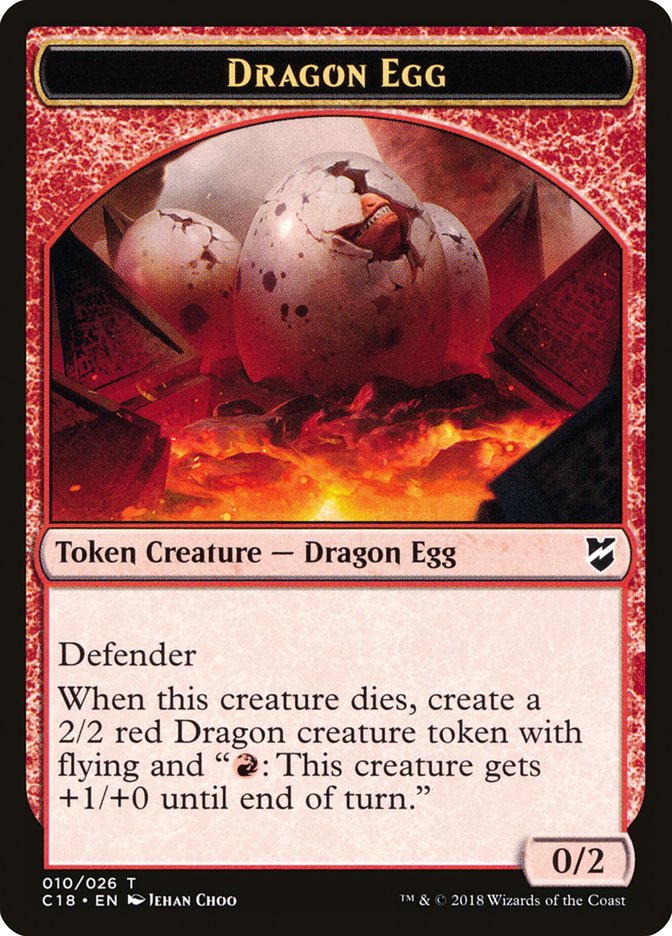 Dragon Egg Token [Commander 2018 Tokens] | Gamers Paradise