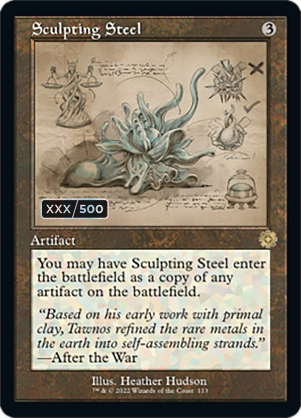 Sculpting Steel (Retro Schematic) (Serialized) [The Brothers' War Retro Artifacts] | Gamers Paradise