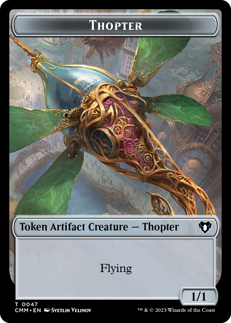 Thopter // Construct (0074) Double-Sided Token [Commander Masters Tokens] | Gamers Paradise
