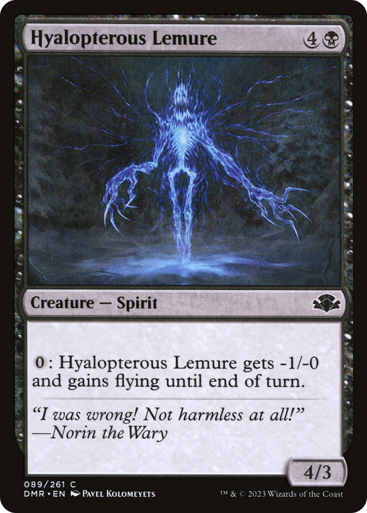 Hyalopterous Lemure [Dominaria Remastered] | Gamers Paradise