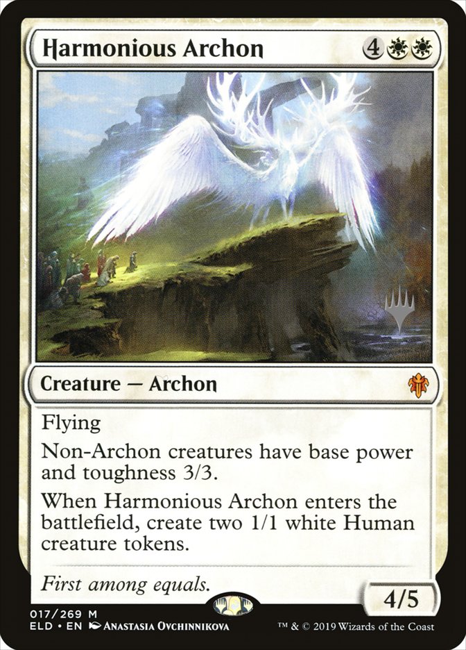 Harmonious Archon (Promo Pack) [Throne of Eldraine Promos] | Gamers Paradise