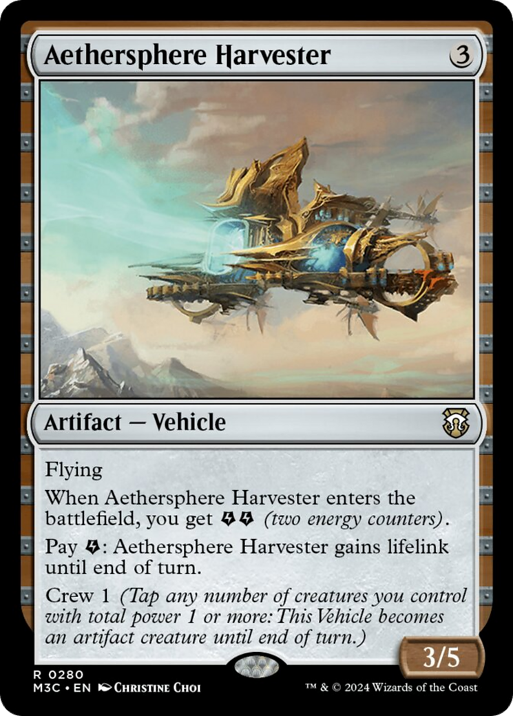 Aethersphere Harvester (Ripple Foil) [Modern Horizons 3 Commander] | Gamers Paradise