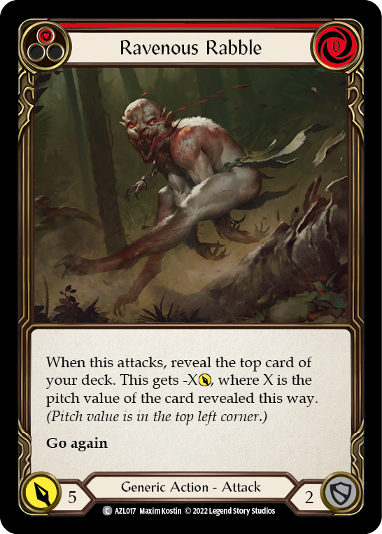 Ravenous Rabble (Red) [AZL017] (Outsiders Azalea Blitz Deck) | Gamers Paradise