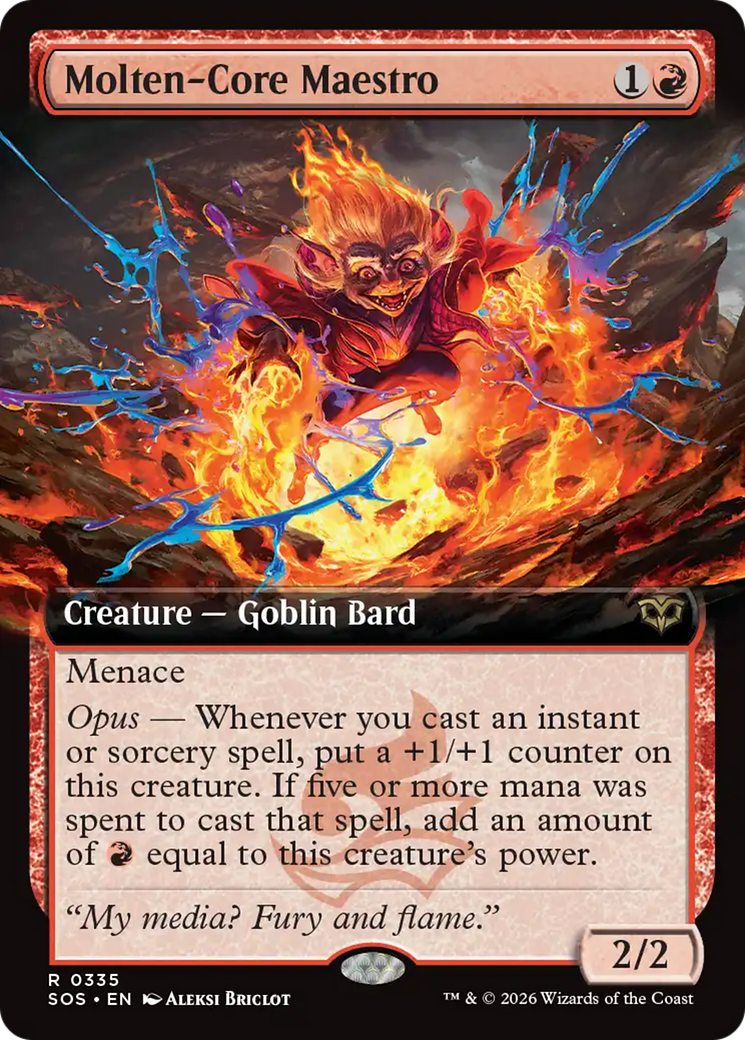 Molten-Core Maestro (Extended Art) [Secrets of Strixhaven] | Gamers Paradise