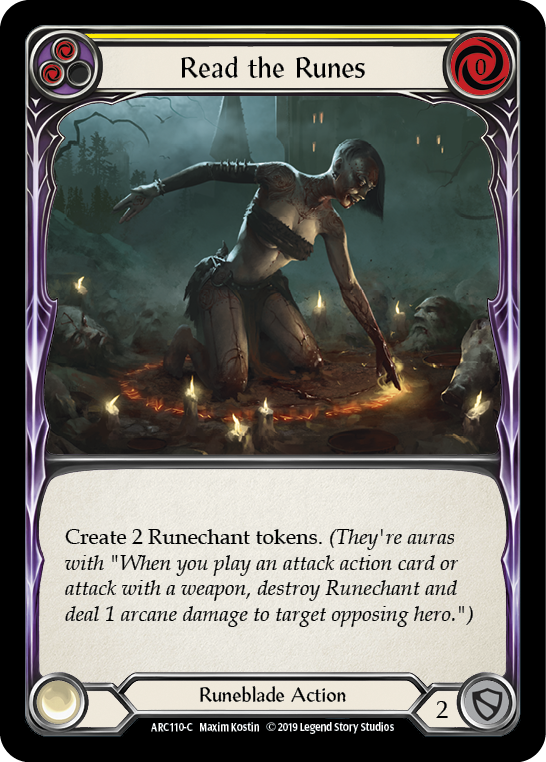 Read the Runes (Yellow) [ARC110-C] (Arcane Rising)  1st Edition Normal | Gamers Paradise
