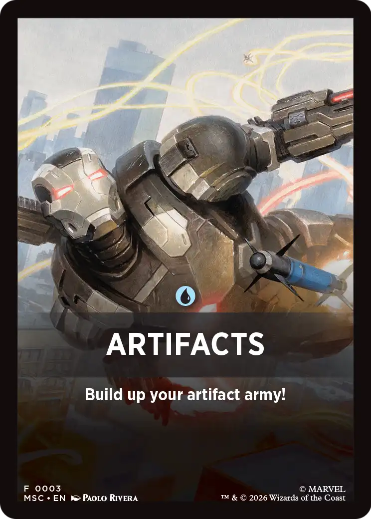 Artifacts Theme Card [Marvel Super Heroes Commander] | Gamers Paradise