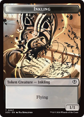 Inkling (0007) // Spirit (0011) Double-Sided Token [Secrets of Strixhaven Tokens] | Gamers Paradise