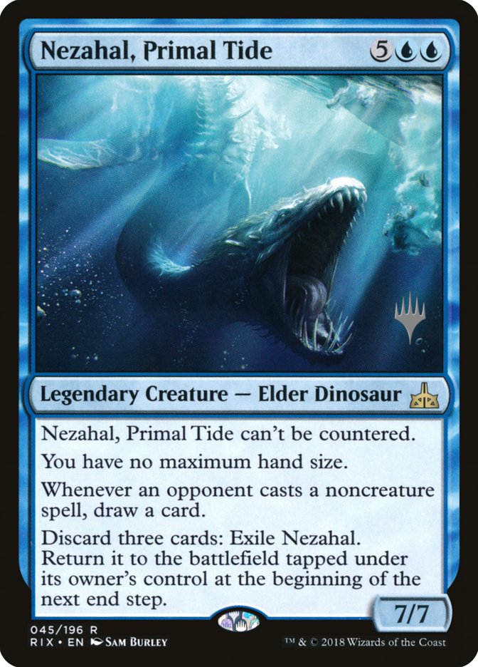 Nezahal, Primal Tide (Promo Pack) [Rivals of Ixalan Promos] | Gamers Paradise