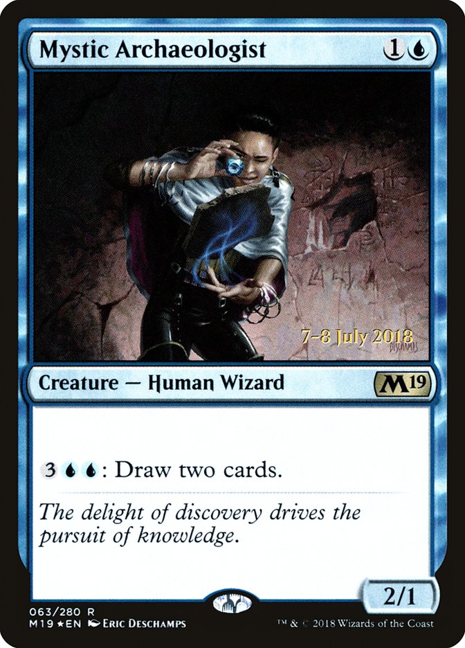 Mystic Archaeologist [Core Set 2019 Prerelease Promos] | Gamers Paradise
