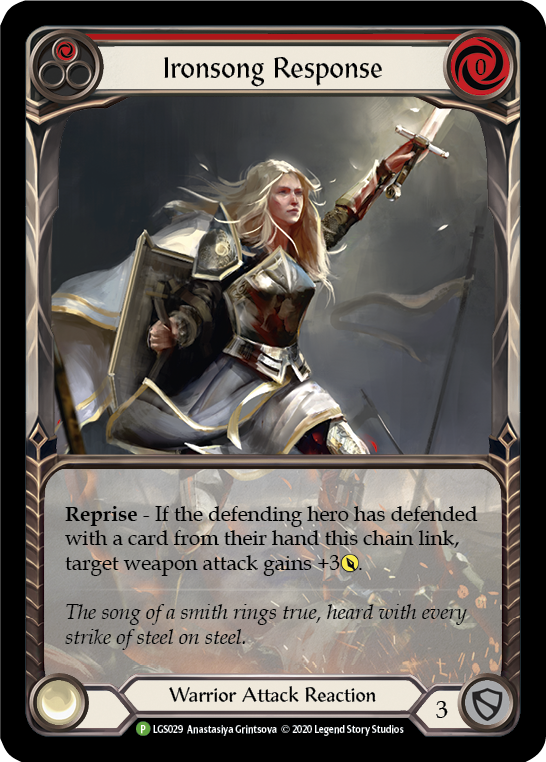 Ironsong Response (Red) [LGS029] (Promo)  Rainbow Foil | Gamers Paradise