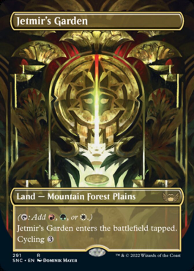 Jetmir's Garden (Borderless Alternate Art) [Streets of New Capenna] | Gamers Paradise