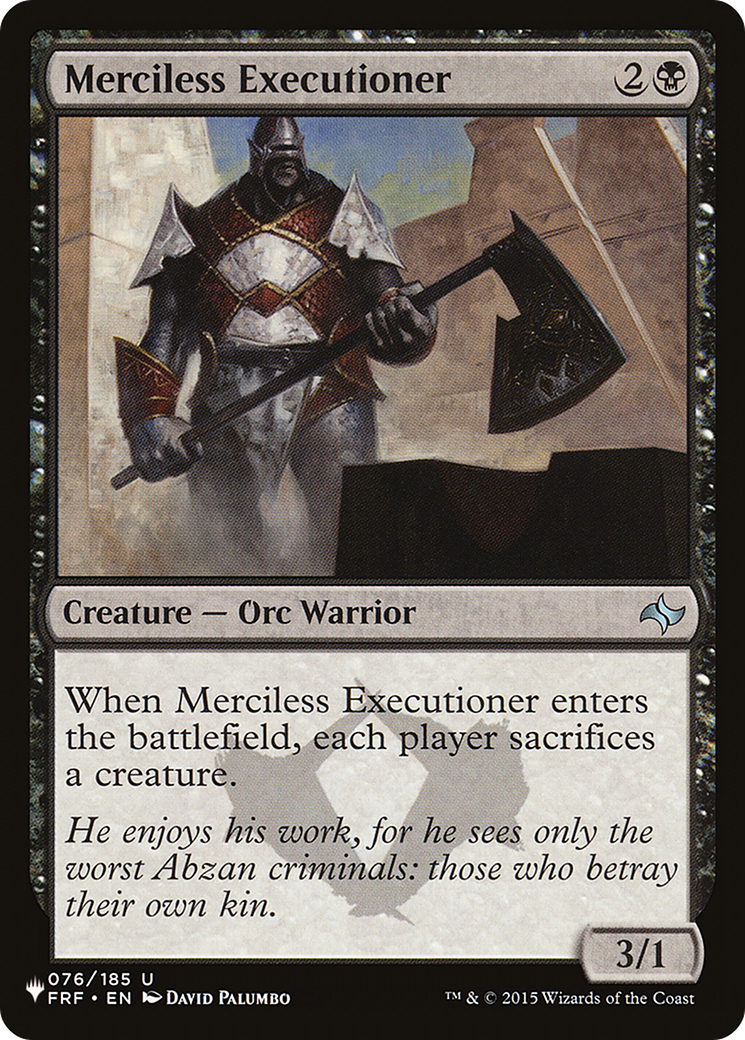 Merciless Executioner [The List] | Gamers Paradise