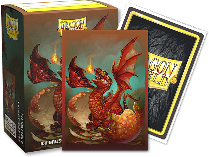 Dragon Shield: Standard 100ct Brushed Art Sleeves - Sparky | Gamers Paradise