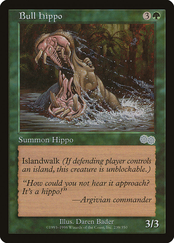 Bull Hippo [Urza's Saga] | Gamers Paradise