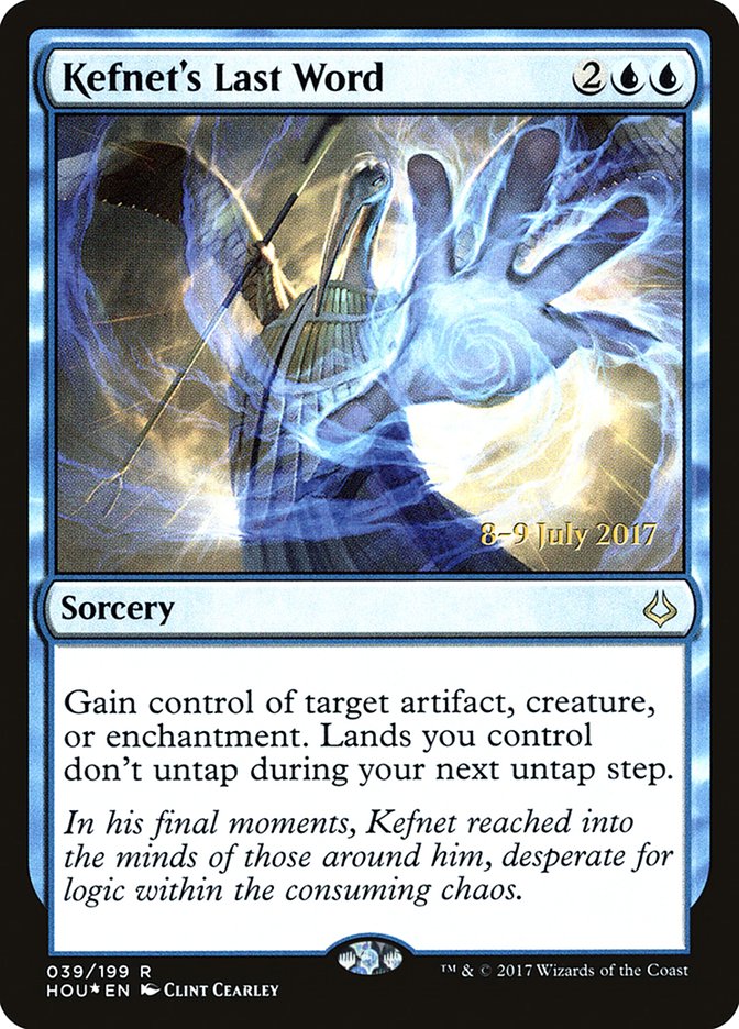 Kefnet's Last Word [Hour of Devastation Prerelease Promos] | Gamers Paradise