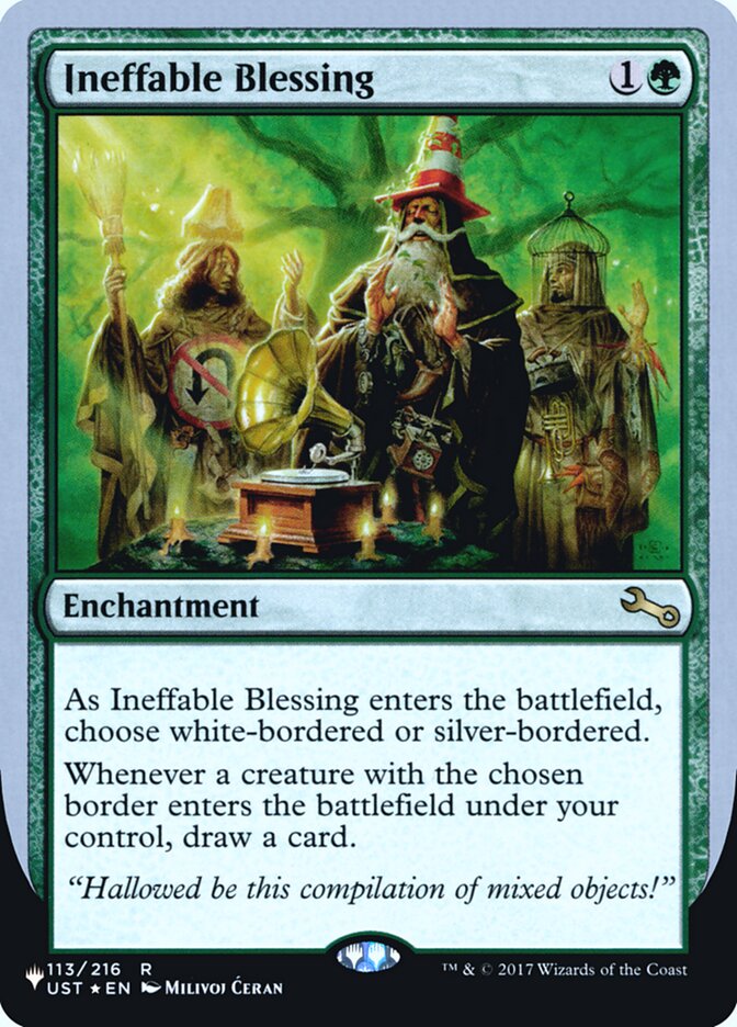 Ineffable Blessing (Bordered) (Unfinity Foil Edition) [The List] | Gamers Paradise