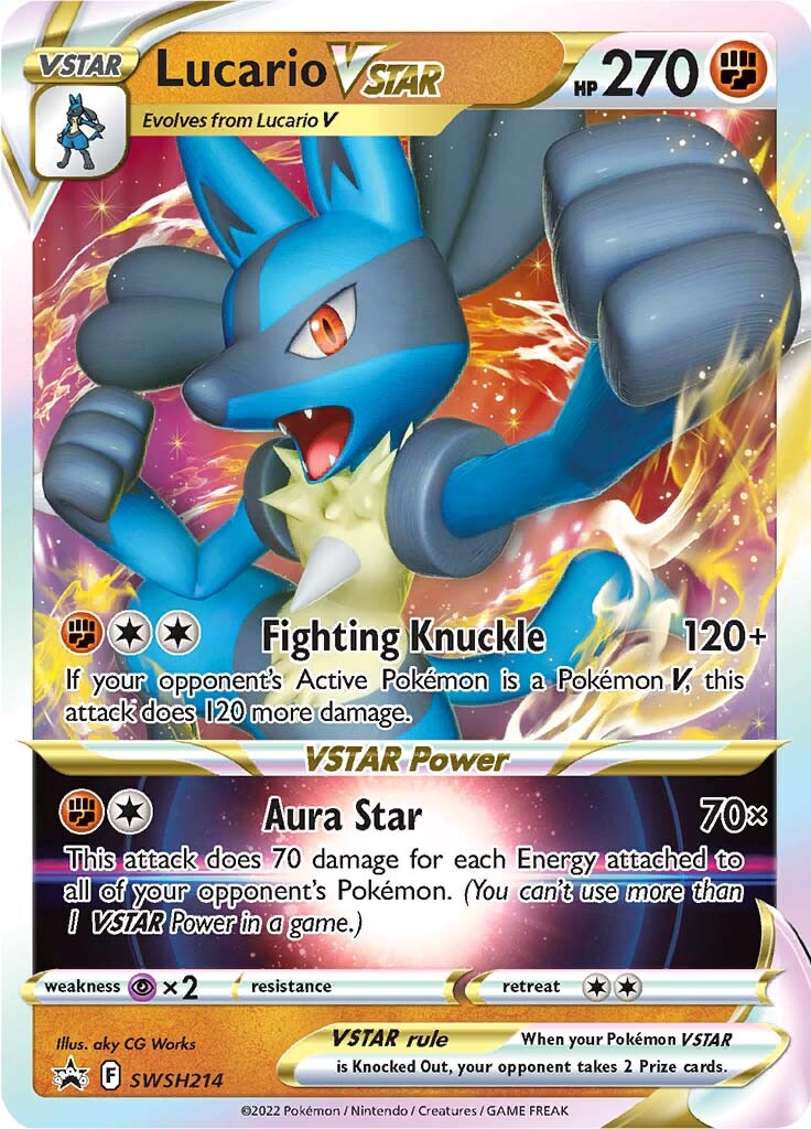 Lucario VSTAR (SWSH214) (Jumbo Card) [Sword & Shield: Black Star Promos] | Gamers Paradise