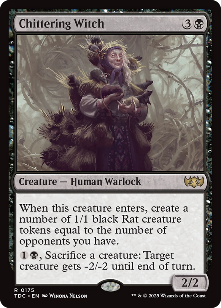 Chittering Witch [Tarkir: Dragonstorm Commander] | Gamers Paradise