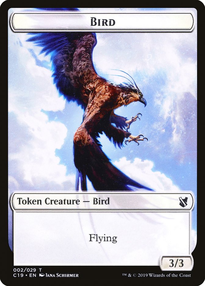 Bird Token (002/029) [Commander 2019 Tokens] | Gamers Paradise