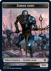 Zombie (005) // Zombie Army Double-Sided Token [Innistrad: Midnight Hunt Commander Tokens] | Gamers Paradise