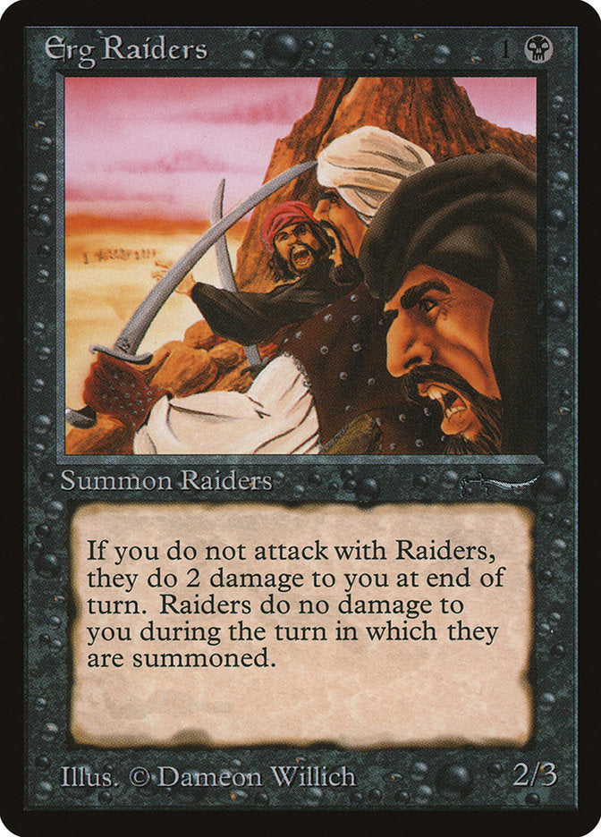 Erg Raiders (Dark Mana Cost) [Arabian Nights] | Gamers Paradise