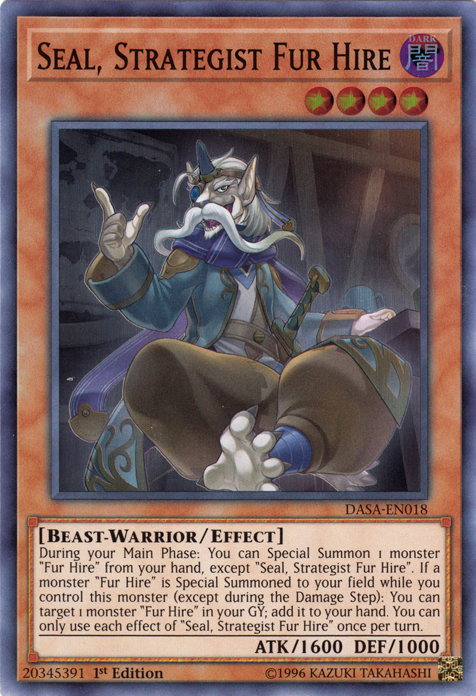 Seal, Strategist Fur Hire [DASA-EN018] Super Rare | Gamers Paradise