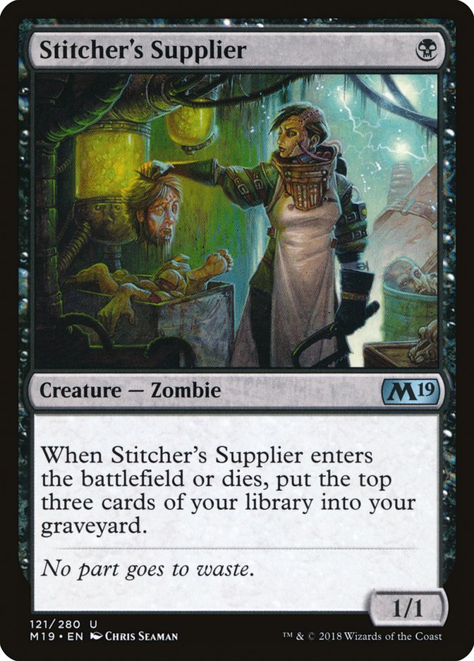 Stitcher's Supplier [Core Set 2019] | Gamers Paradise