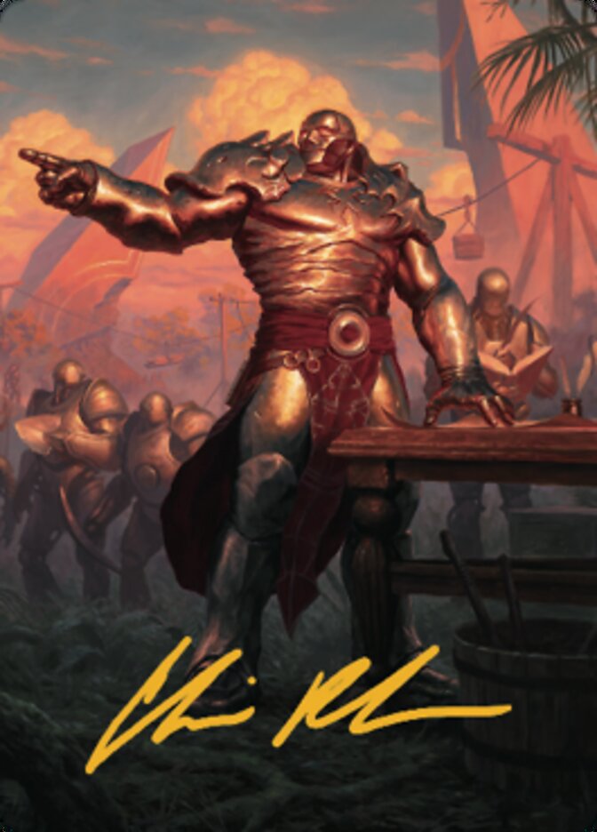 Karn, Living Legacy Art Card 1 (Gold-Stamped Signature) [Dominaria United Art Series] | Gamers Paradise