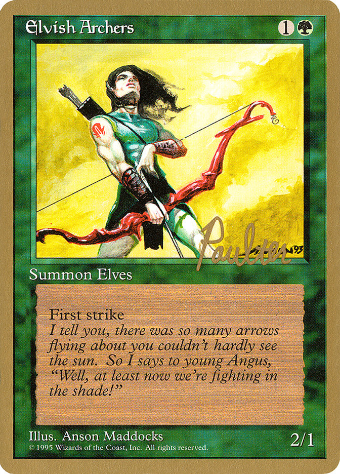 Elvish Archers (Preston Poulter) [Pro Tour Collector Set] | Gamers Paradise