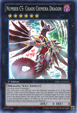 Number C5: Chaos Chimera Dragon [DRLG-EN043] Super Rare | Gamers Paradise