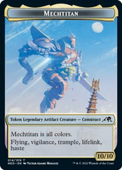 Samurai // Mechtitan Double-Sided Token [Kamigawa: Neon Dynasty Tokens] | Gamers Paradise