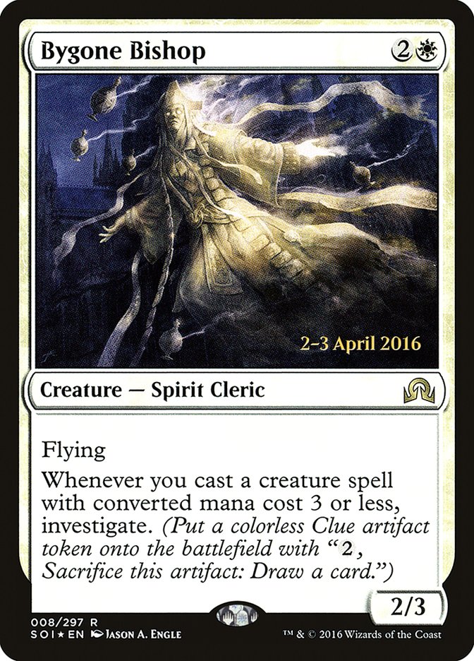 Bygone Bishop [Shadows over Innistrad Prerelease Promos] | Gamers Paradise