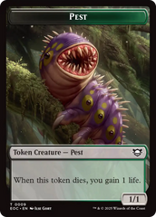 Beast (0006) // Pest Double-Sided Token [Edge of Eternities Commander Tokens] | Gamers Paradise