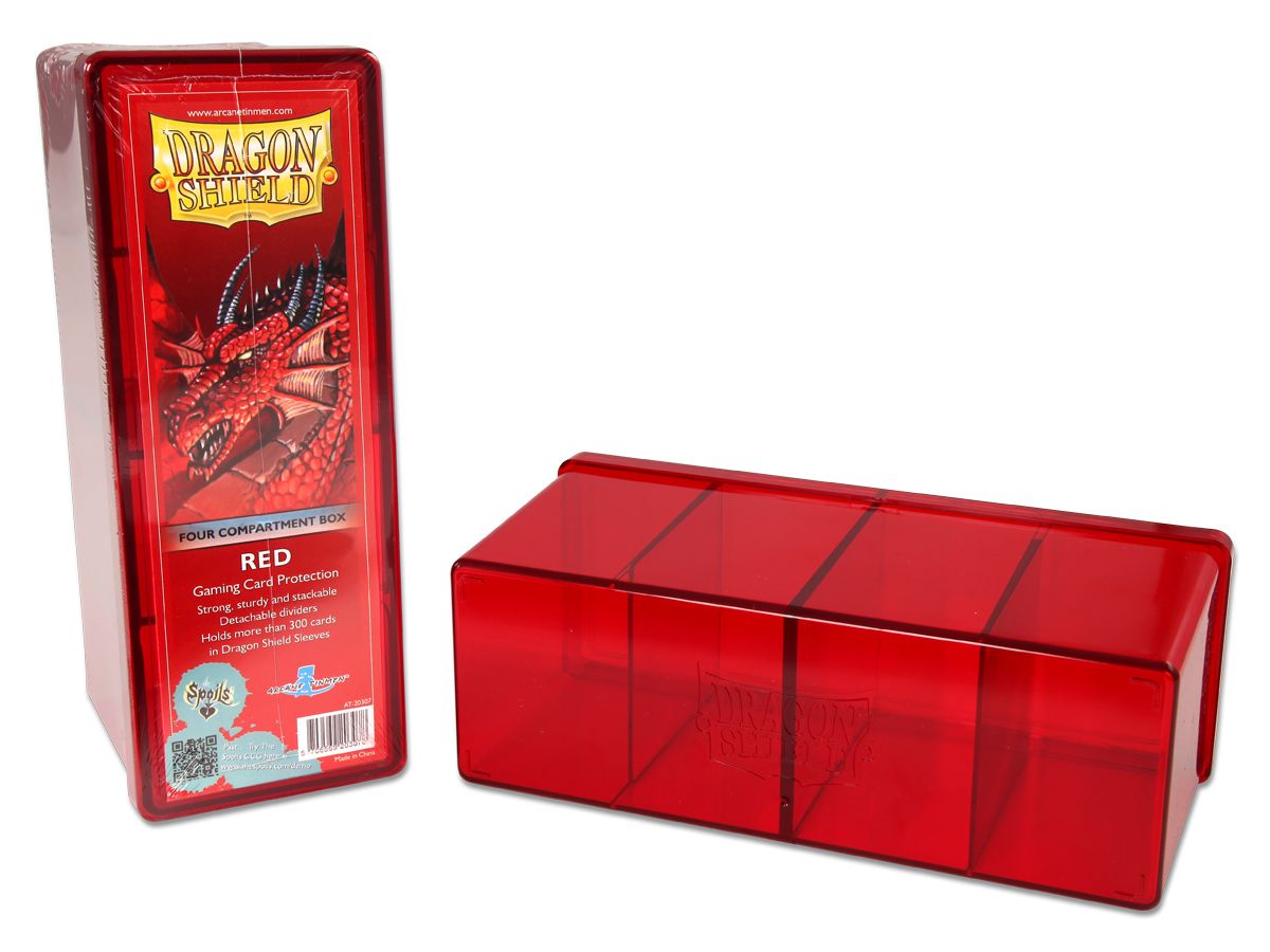 Dragon Shield: Four-Compartment Deck Box - Red | Gamers Paradise