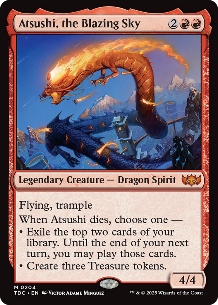 Atsushi, the Blazing Sky [Tarkir: Dragonstorm Commander] | Gamers Paradise