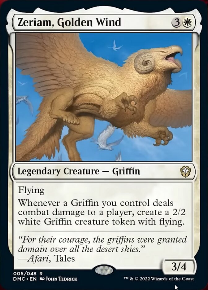 Zeriam, Golden Wind [Dominaria United Commander] | Gamers Paradise