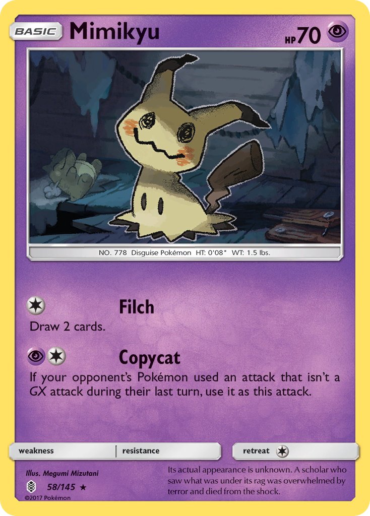 Mimikyu (58/145) (Theme Deck Exclusive) [Sun & Moon: Guardians Rising] | Gamers Paradise