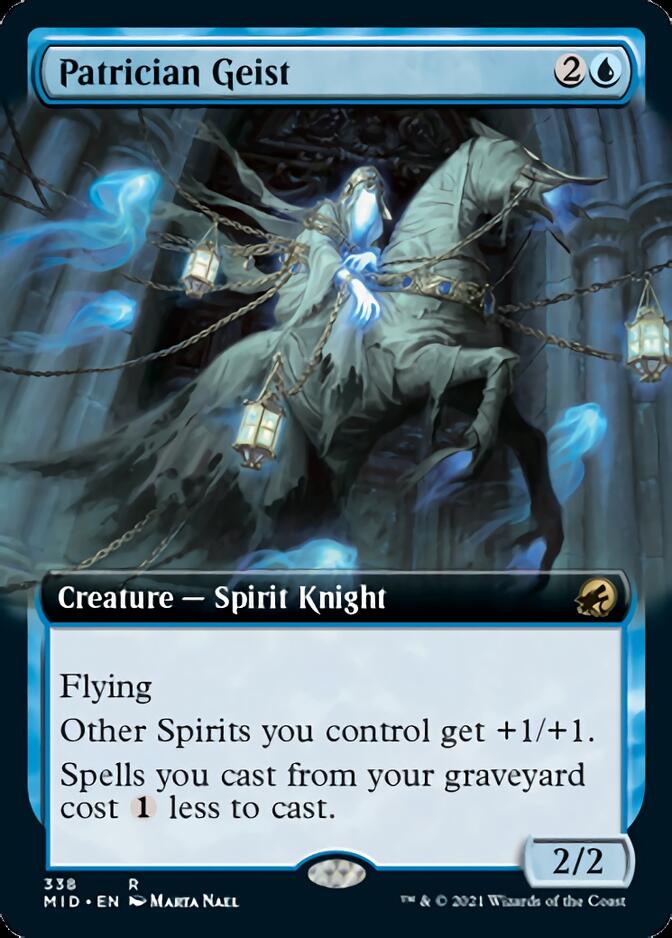 Patrician Geist (Extended Art) [Innistrad: Midnight Hunt] | Gamers Paradise
