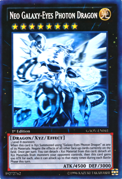 Neo Galaxy-Eyes Photon Dragon [GAOV-EN041] Ghost Rare | Gamers Paradise