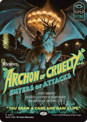 Archon of Cruelty (Showcase) [Duskmourn: House of Horror Commander] | Gamers Paradise